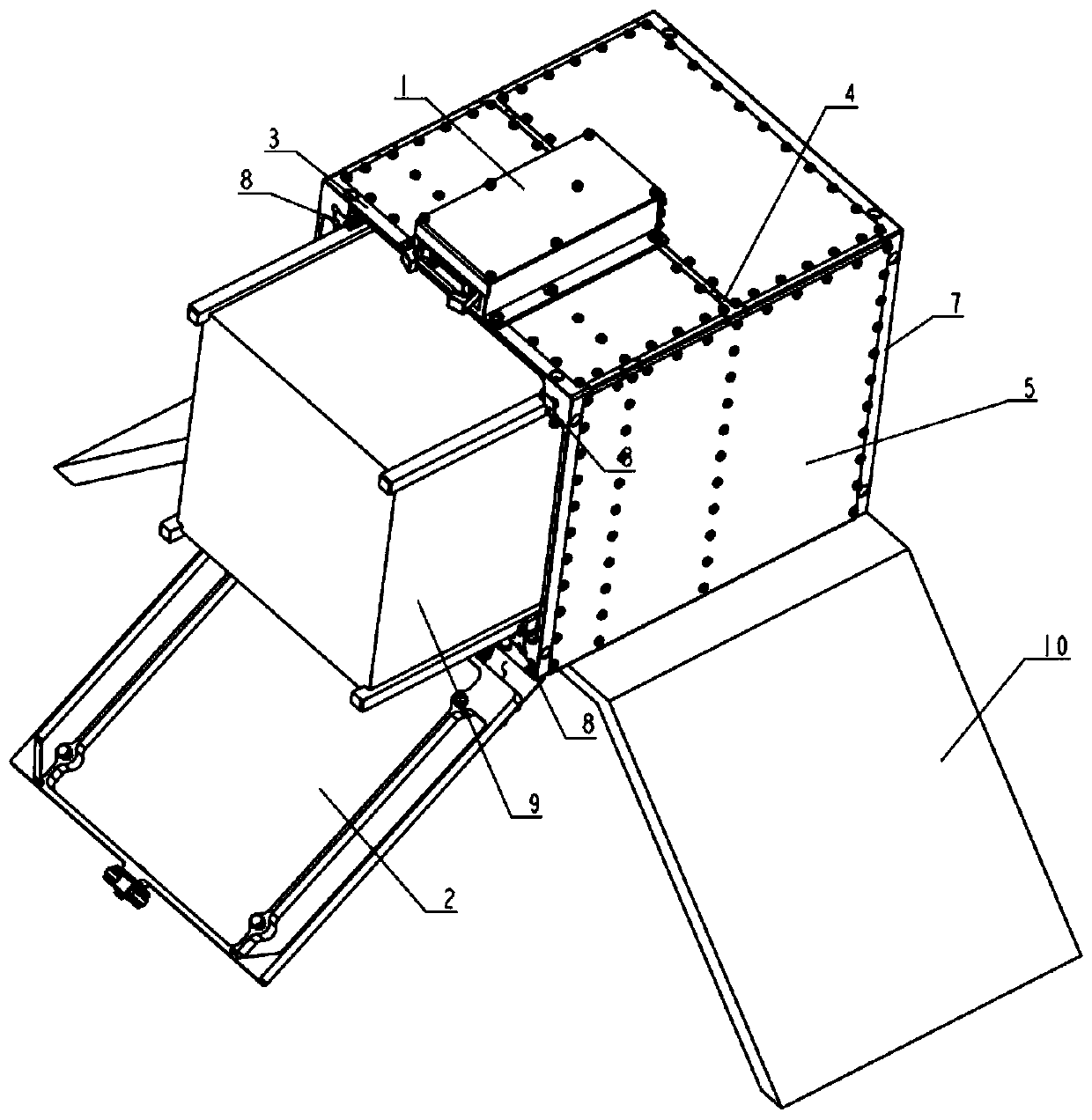 Cubic satellite releasing device