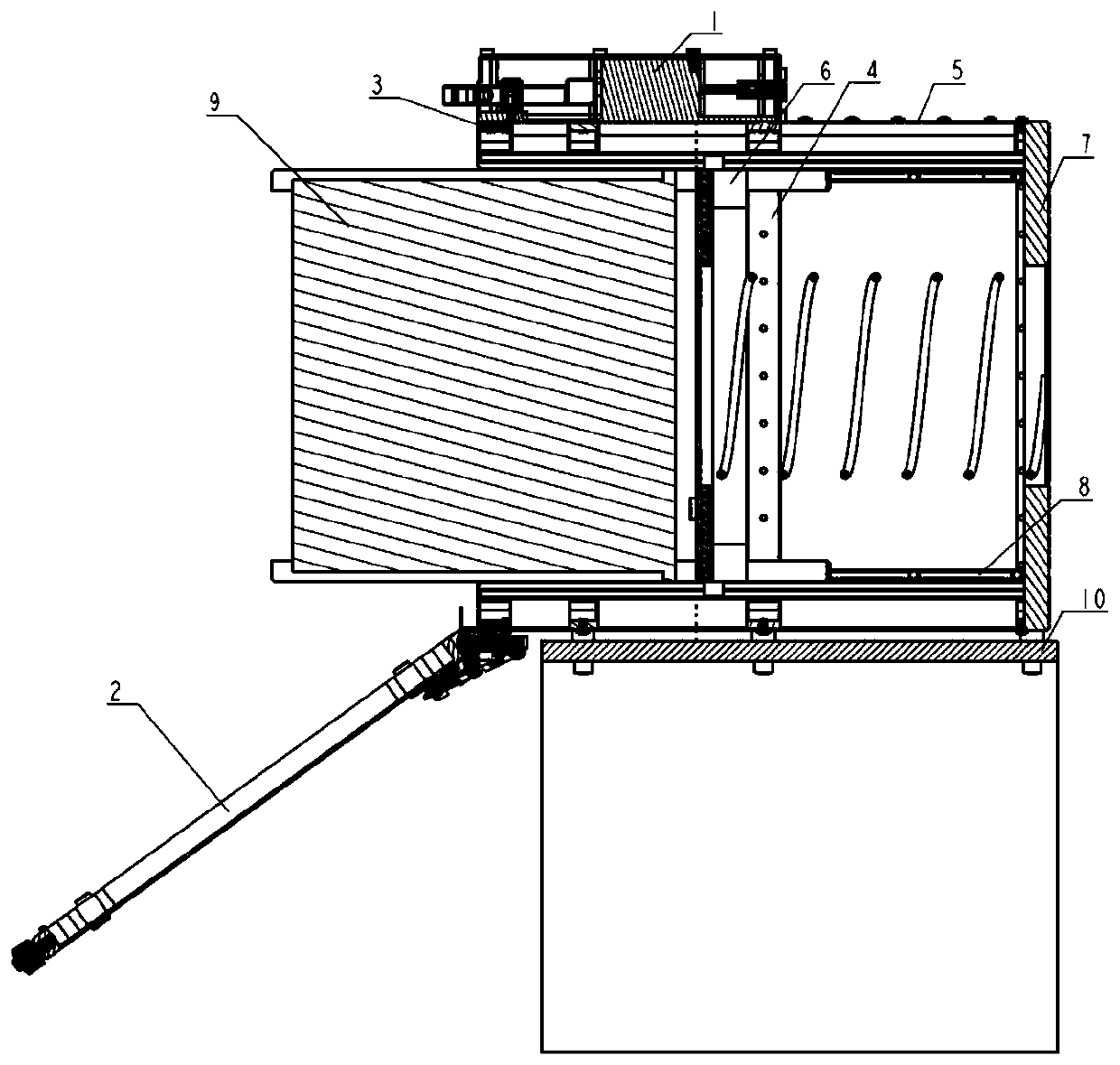 Cubic satellite releasing device