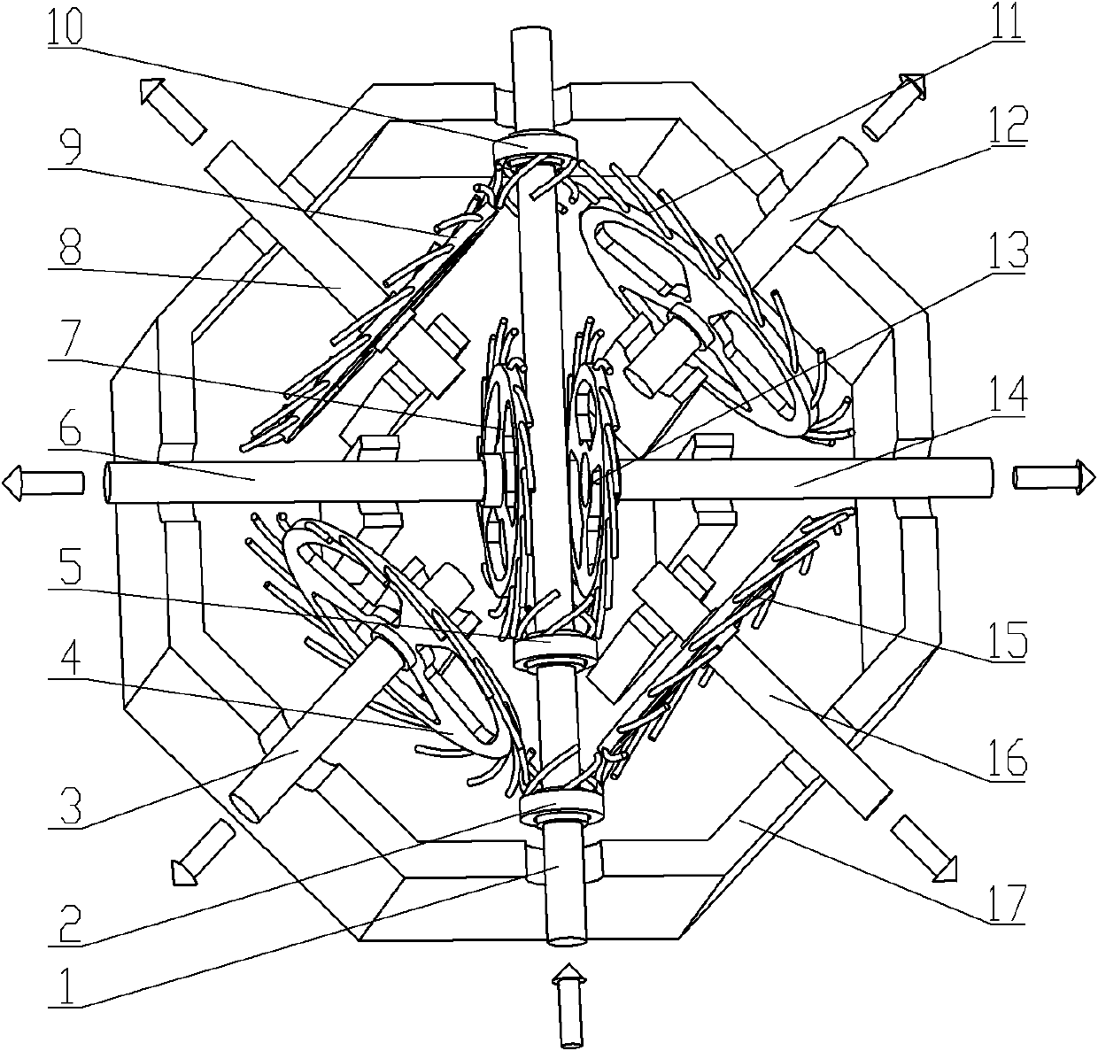 Parallel multi-output micro-transmission