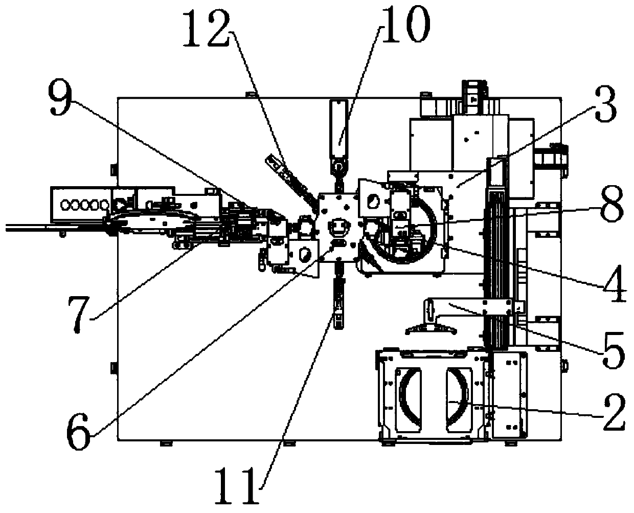 Turret type chip braiding machine