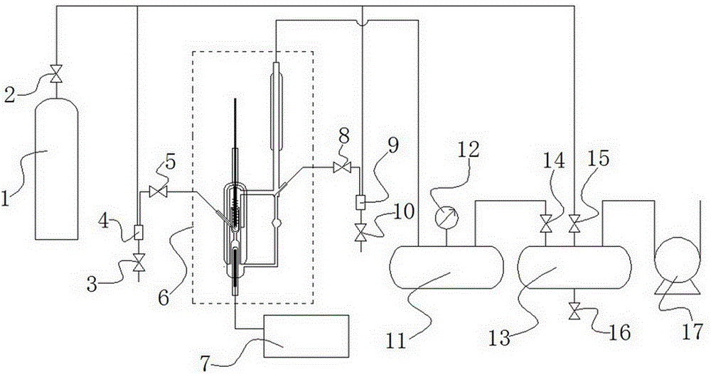 Decompression gas-liquid balance measuring system