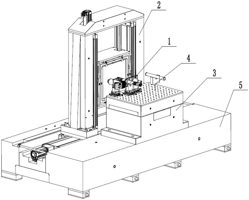 Large-aperture curved surface optical element micro-defect detection and laser restoration apparatus