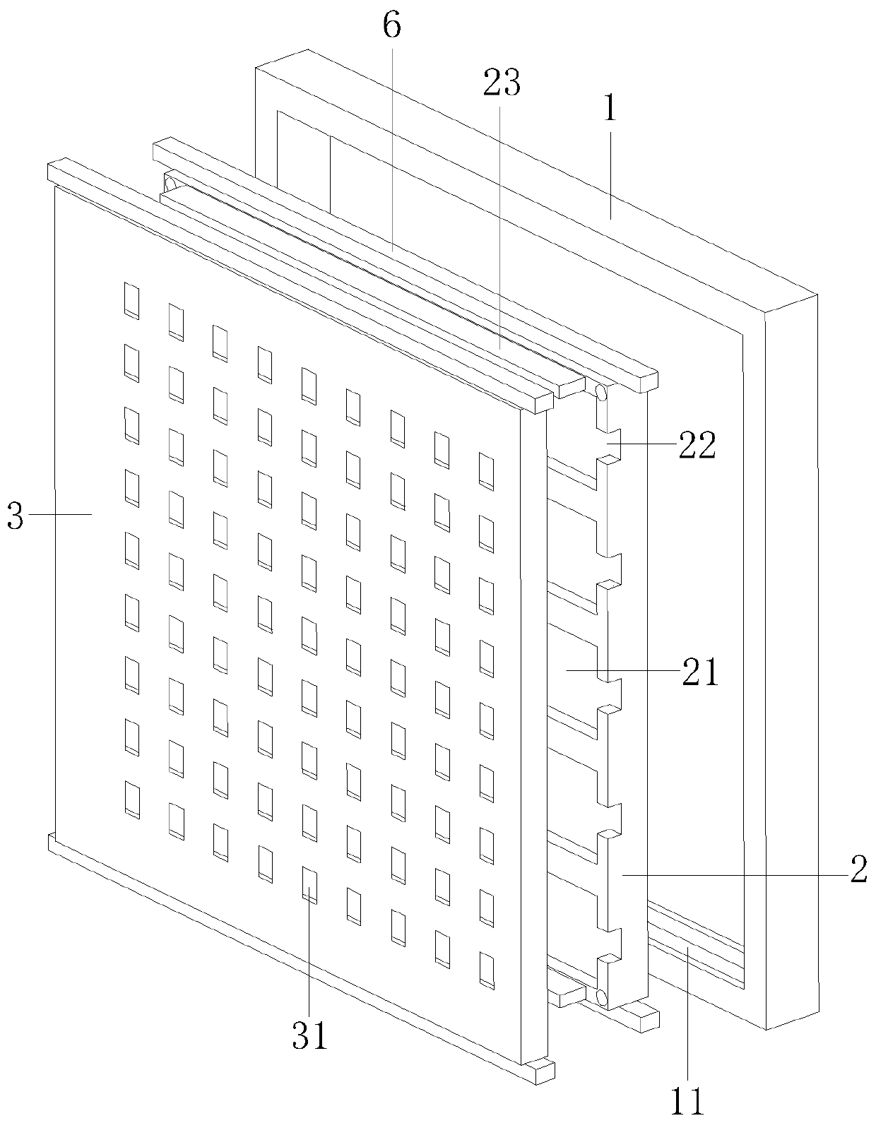 Solar photovoltaic glass curtain wall