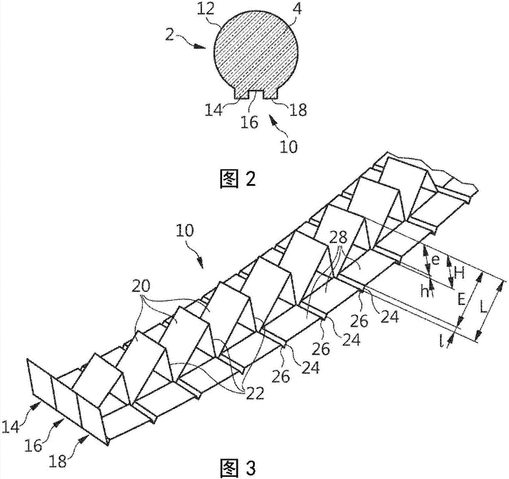 Lightguide with means to compensate for gradual losses of light along the guide