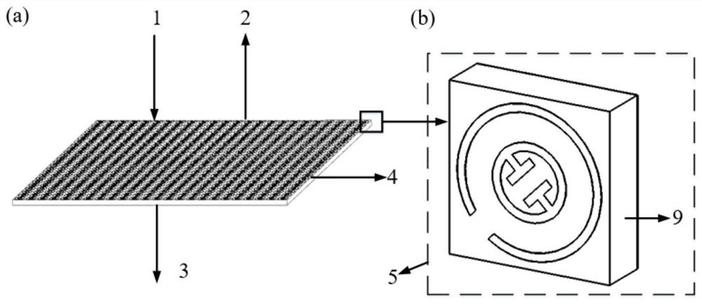 Bidirectional double-frequency-point terahertz modulator