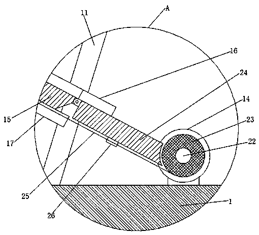 Building curtain wall mounting and fixing device