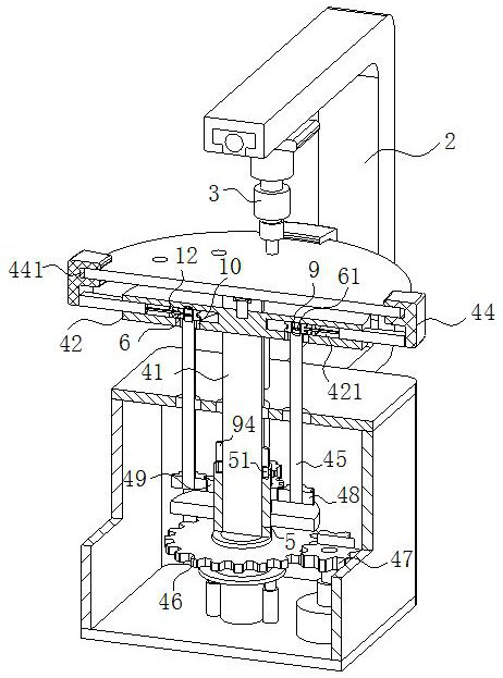 Hole punching machine for automotive parts processing using gears for precise positioning