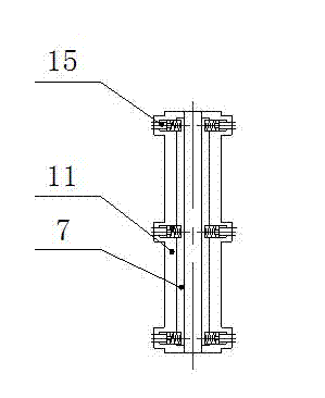 Universal cable-stayed detection device of lifting hook wire rope