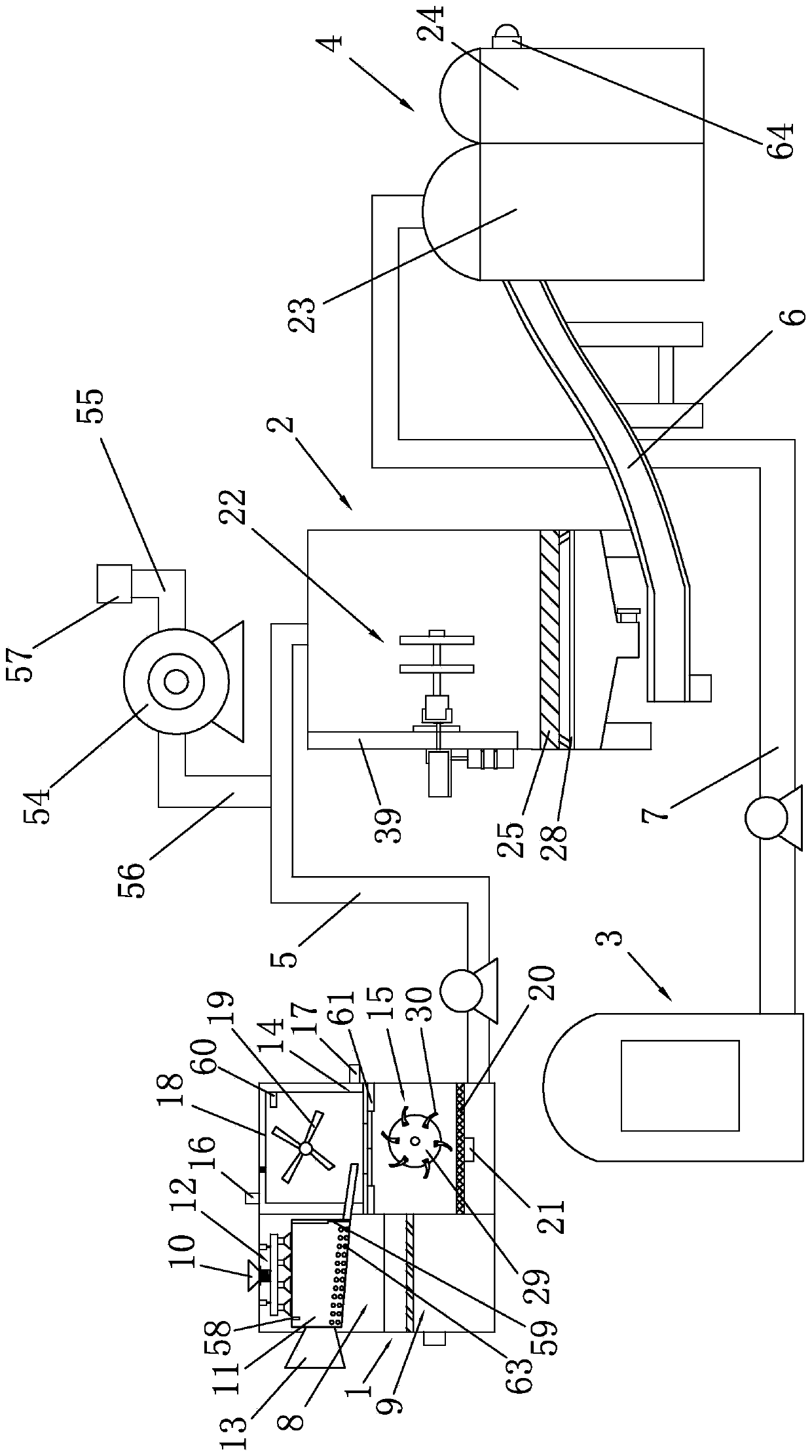 A feeding system conveying device and method for anhydrous hydrogen fluoride production