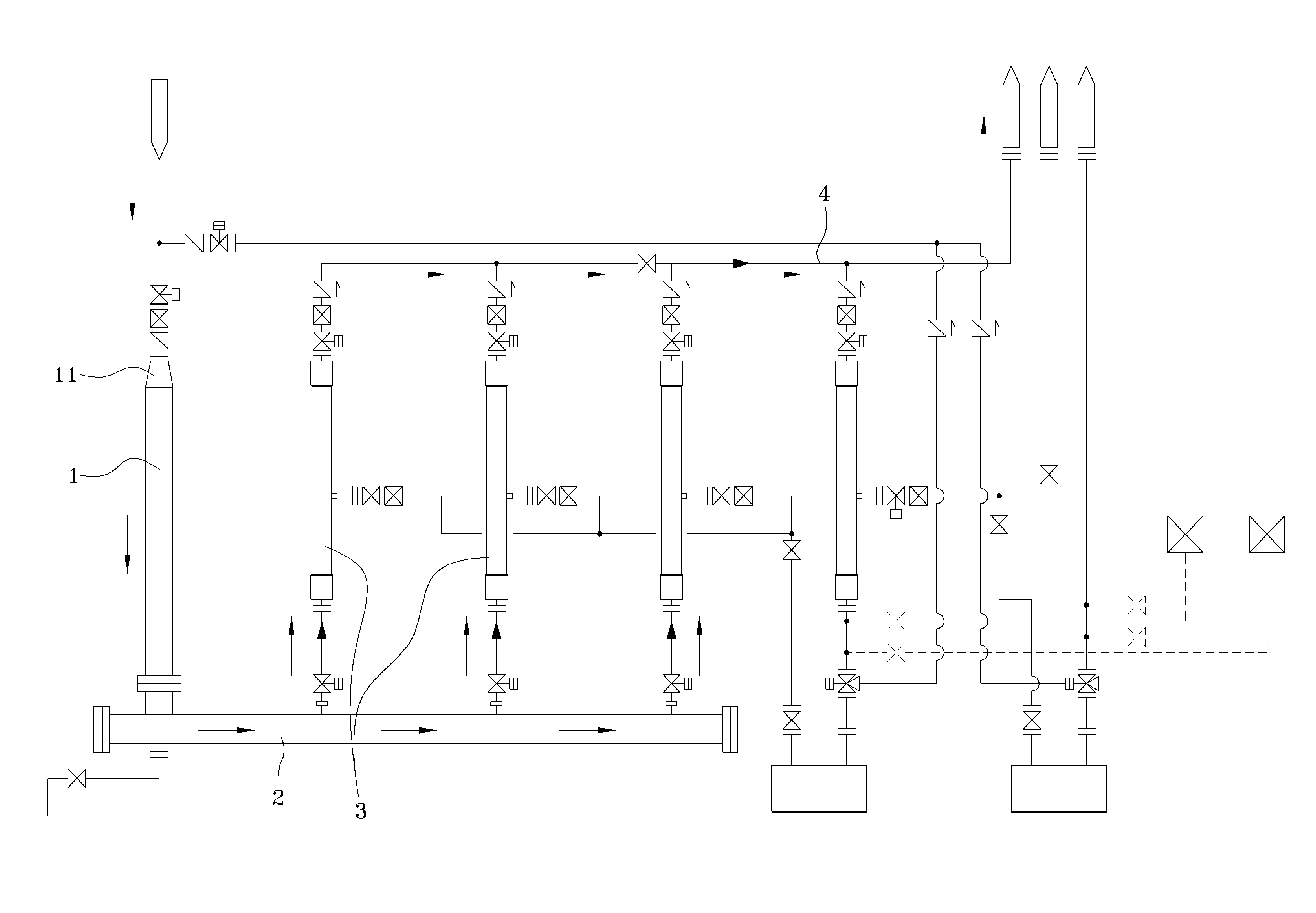 Separation and recycling system of perfluorinated compounds