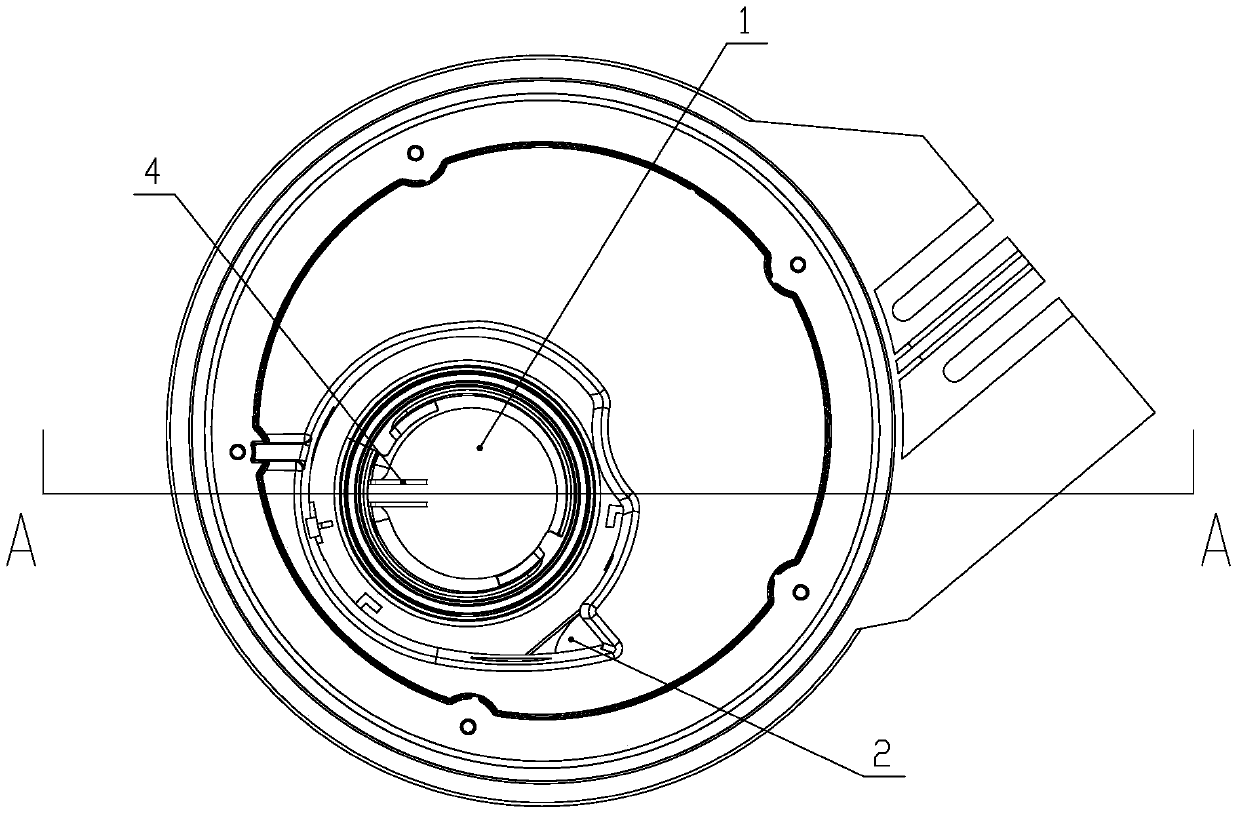 A kind of dishwasher water-saving sink and dishwasher