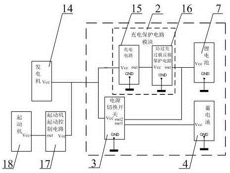 Deenergized-breakdown-preventing assembled battery for automobile