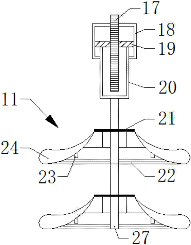 Material mixing device for civil engineering