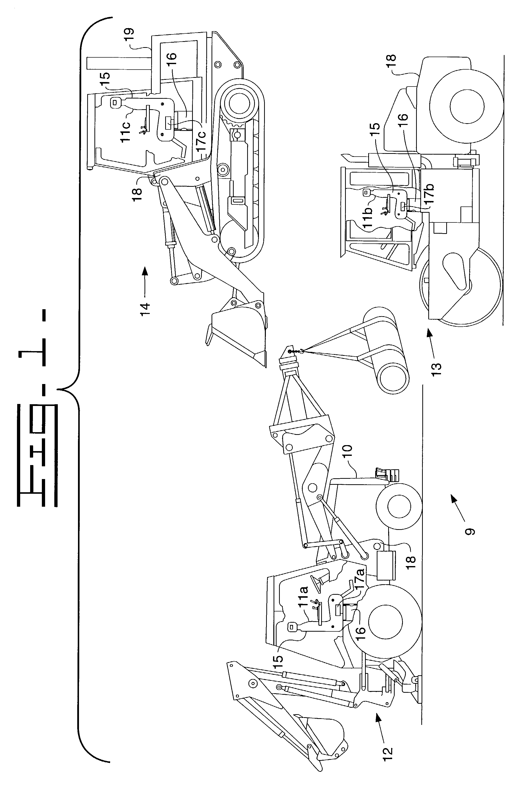 Operator control station for controlling different work machines