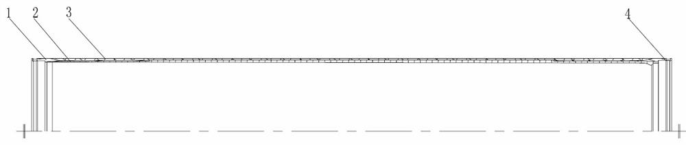 Large-opening composite shell, forming method and forming tool