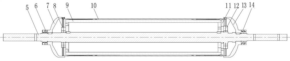 Large-opening composite shell, forming method and forming tool