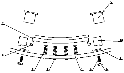 Automobile anti-collision beam structure based on bionic design