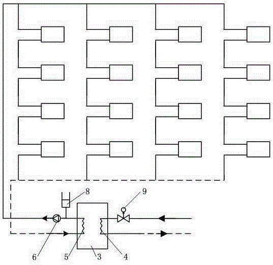 Central heating system and method with heat accumulation peak regulation function