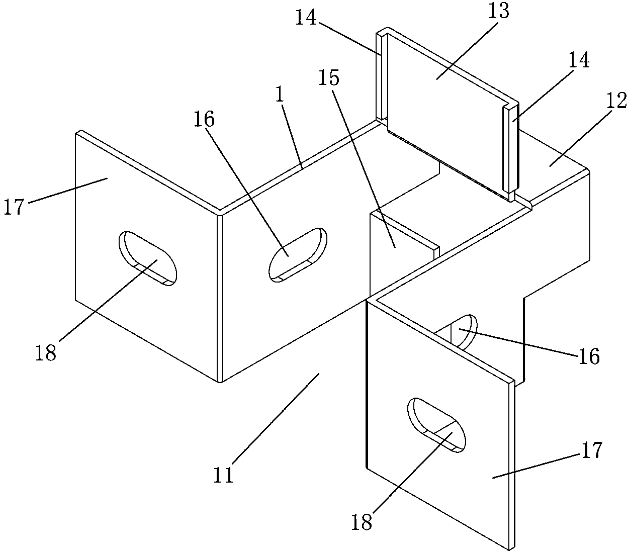 Keel connecting device based on suspended curtain wall