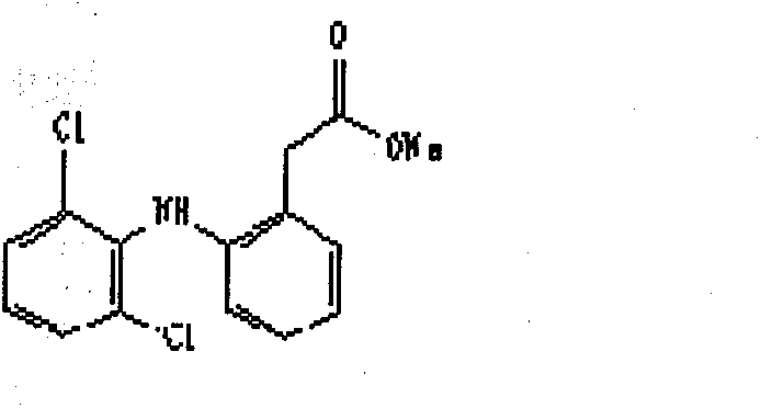 Diclofenac sodium sustained release tablet and preparation method thereof