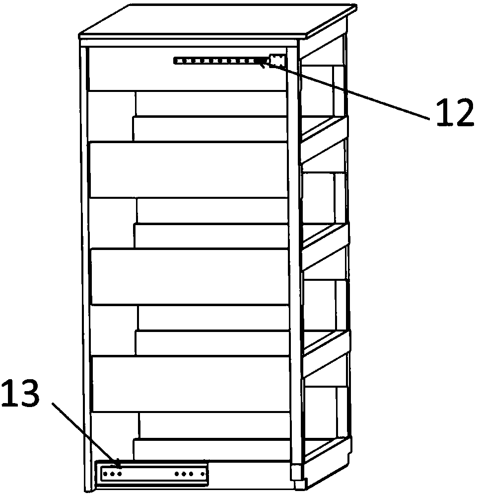 Toppling-prevention drawer chest