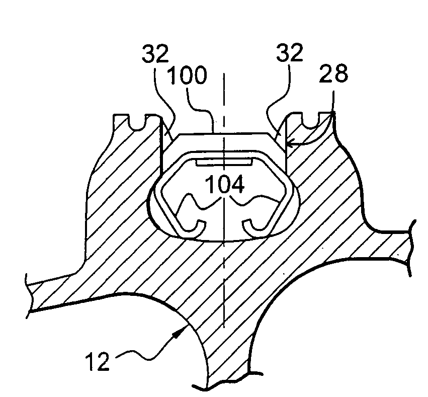 Rotor disk for a turbomachine