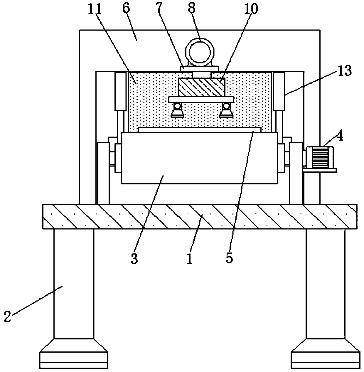 Stacking machine for corrugated paperboard production