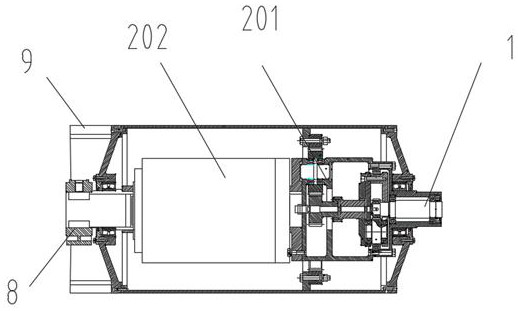 A permanent magnet electric drum for mine and its assembly method