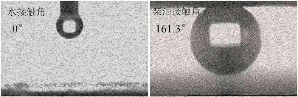 Preparation of oil-water separation mesh membrane and surface wettability conversion method thereof