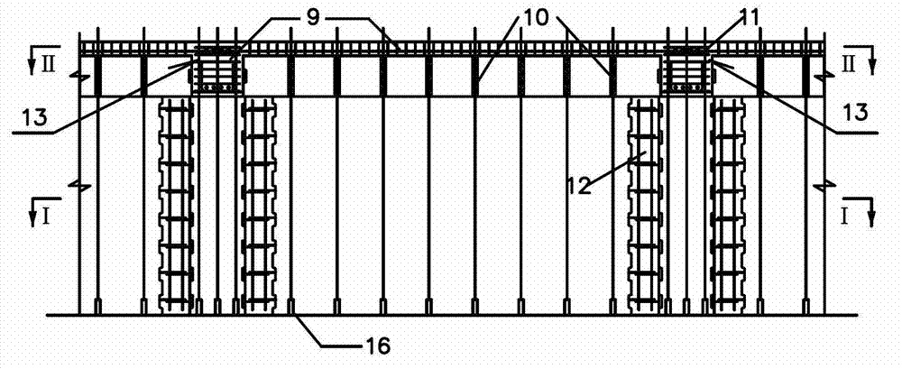 Splitting and assembling structure and assembling connecting method of assembled type concrete frame-shear wall