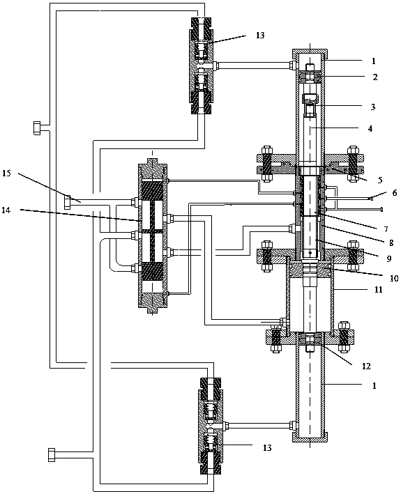 Hydraulic-controlled pilot-operated hydraulic automatic pressure-regulating water injection pump