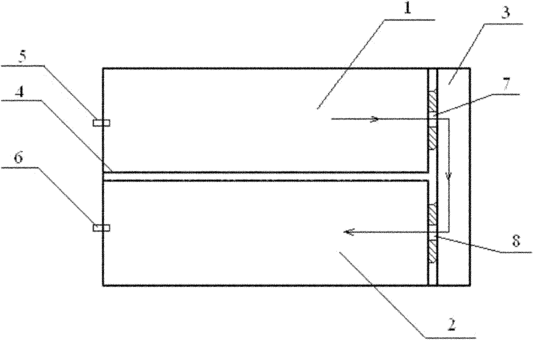 Alpine area contact oxidation-artificial wetland combined treatment system and method thereof for treating rural domestic sewage