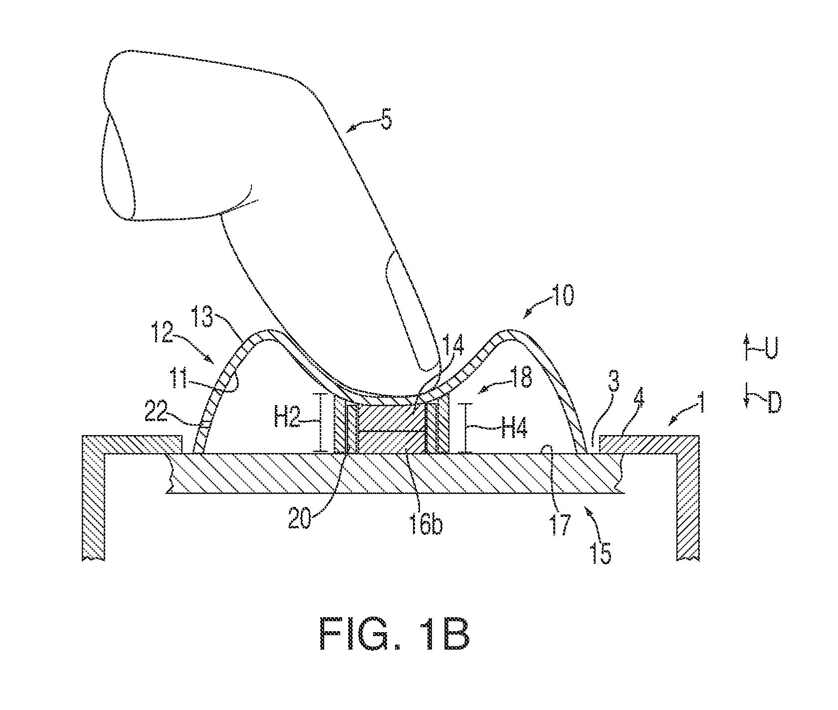 Liquidproof dome switch