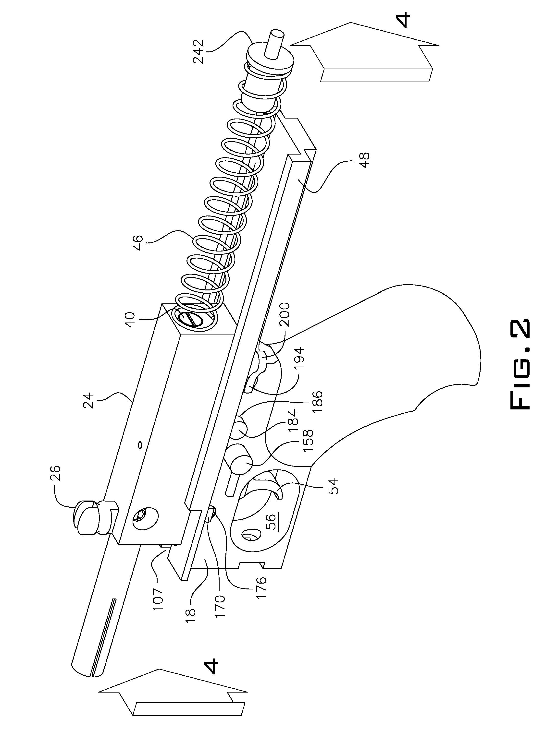 Closed bolt system with trigger assembly for converting a fully automatic submachine gun into a semi-automatic carbine