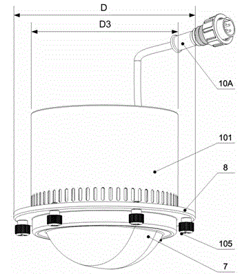 Construction method of general-purpose led light bulb and led light bulb of flange ring type