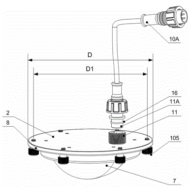 Construction method of general-purpose led light bulb and led light bulb of flange ring type