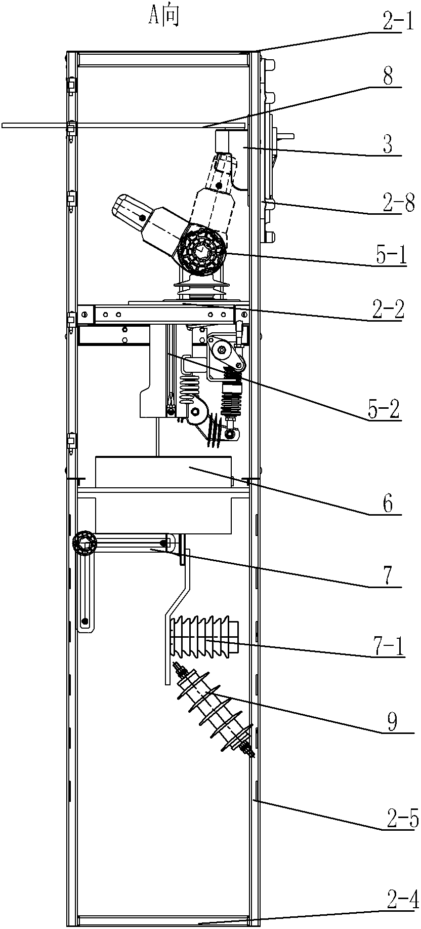 Miniature fixed metal-armored switchgear