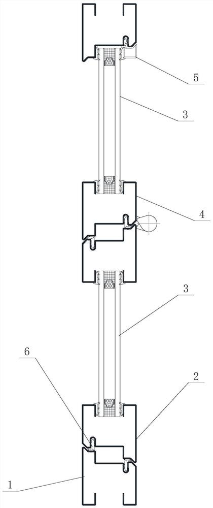 Frame fan system with single profile