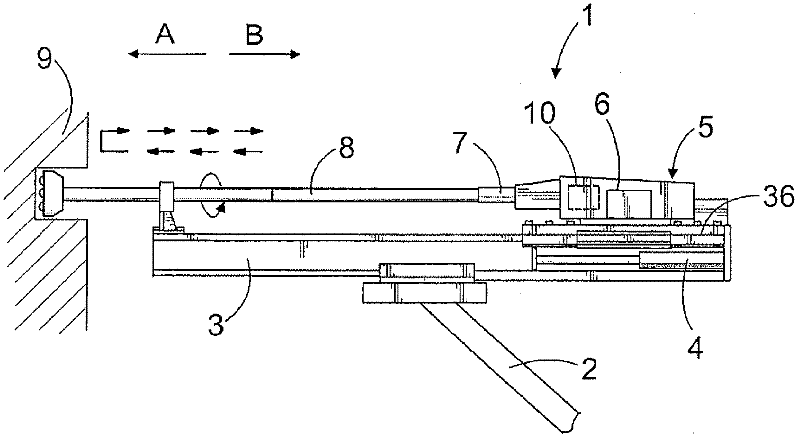 Rock drilling machine and axial bearing module