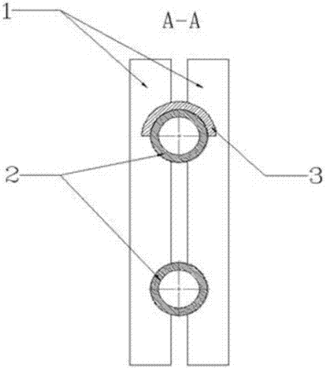 H-shaped fin tube-type coal economizer with novel structure