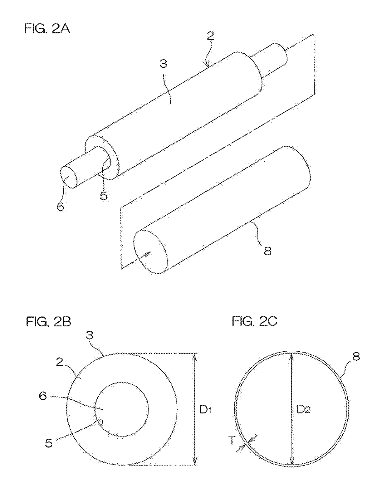 Developing roller, and method of producing the same