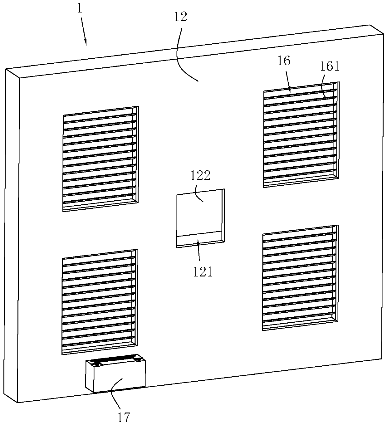 Curtain wall with air exchange function