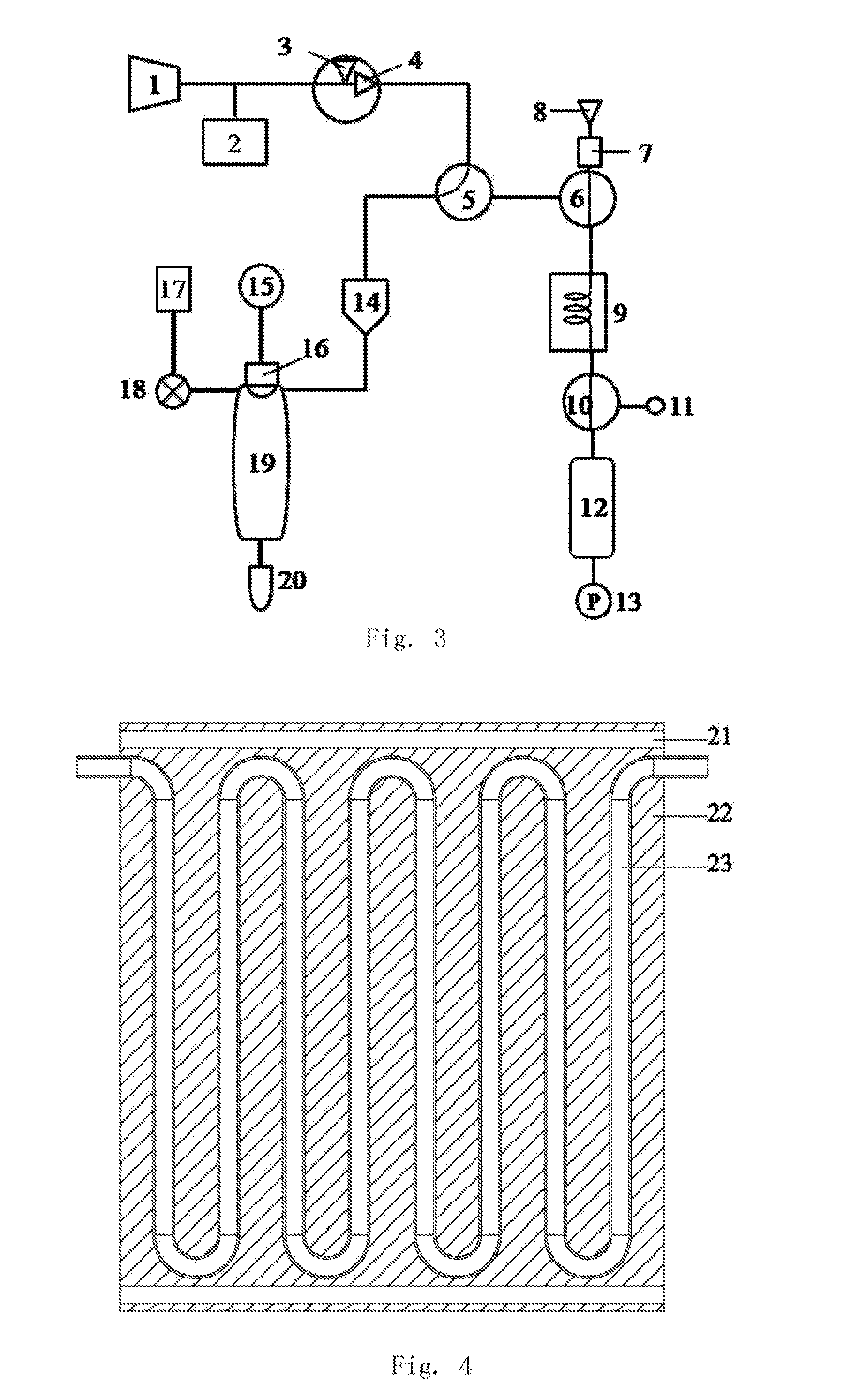 Integrated analysis device for simultaneously detecting EBCs and VOCs in human exhaled breath