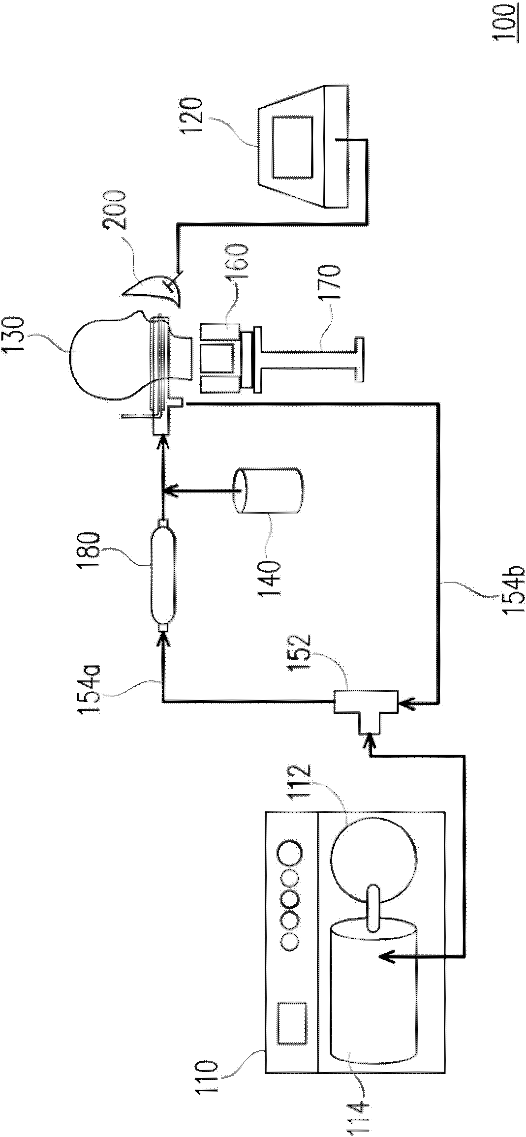 Measuring device for breathing mask and measuring method thereof