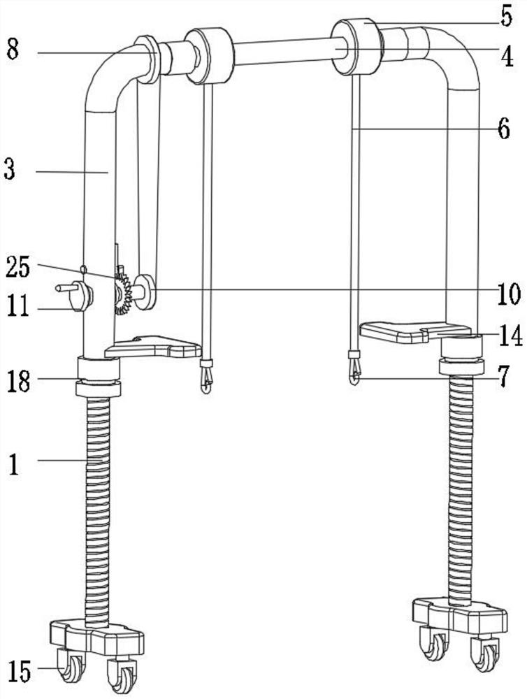 Auxiliary exercise device for orthopedic patient after operation