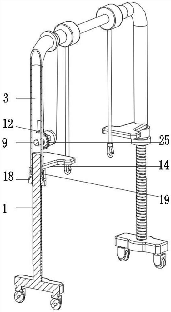 Auxiliary exercise device for orthopedic patient after operation