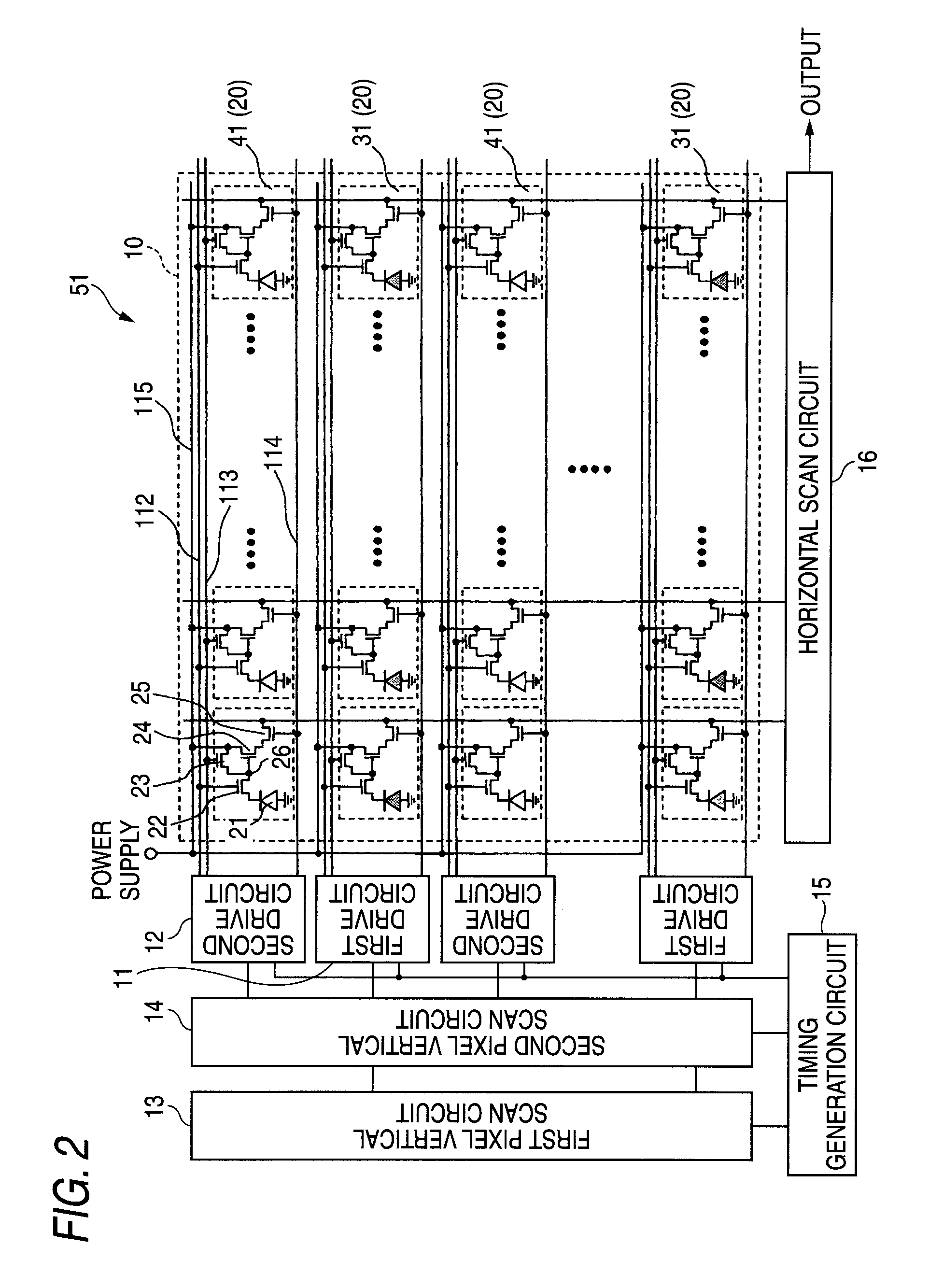 Solid-state imaging device, method for driving solid-state imaging device and camera