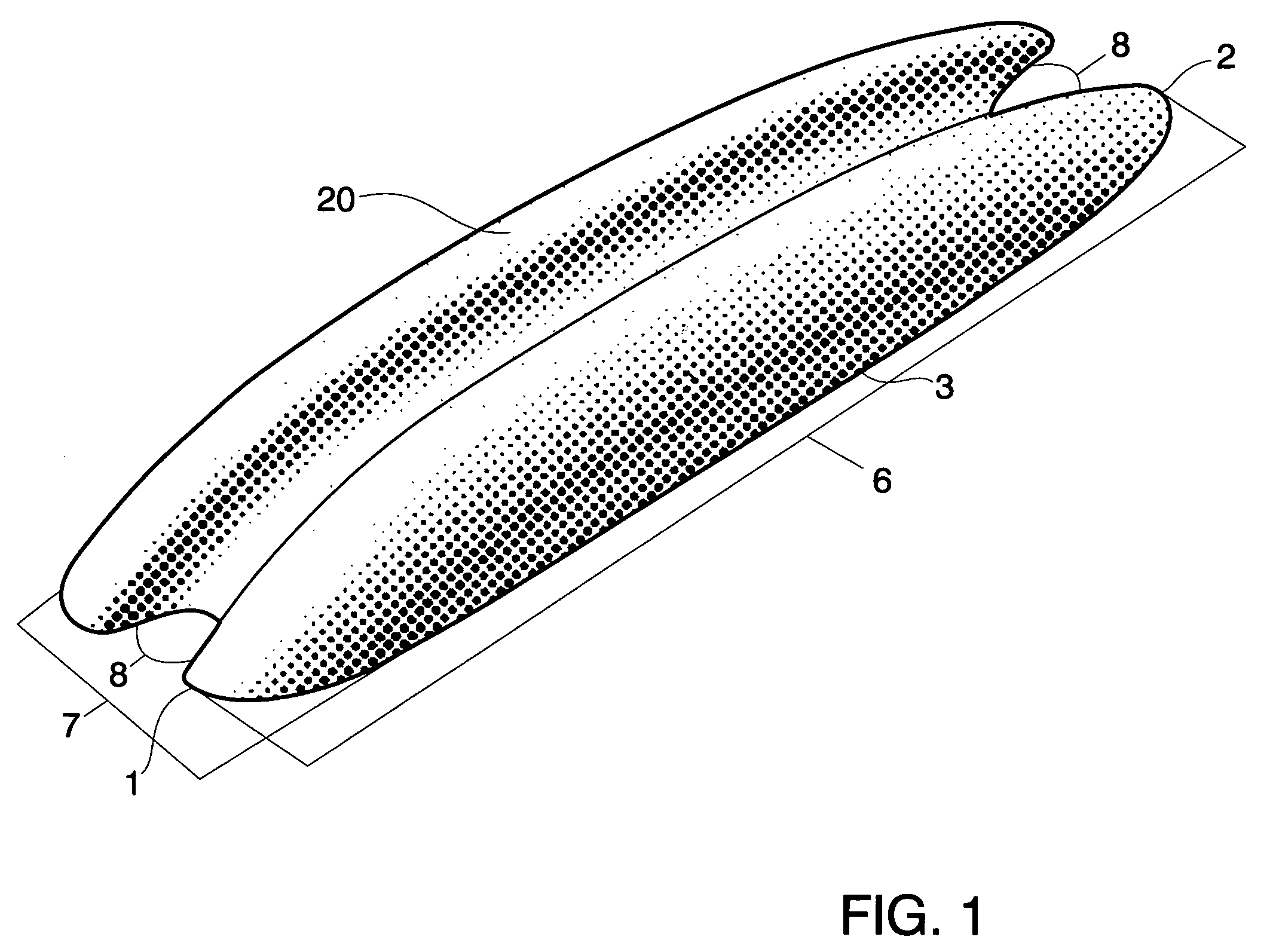 Asymmetrical and complexly-curved, passive, device for relieving back and spinal postural mechanical pain