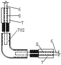 Combined set for anchoring and connecting FRP ribs