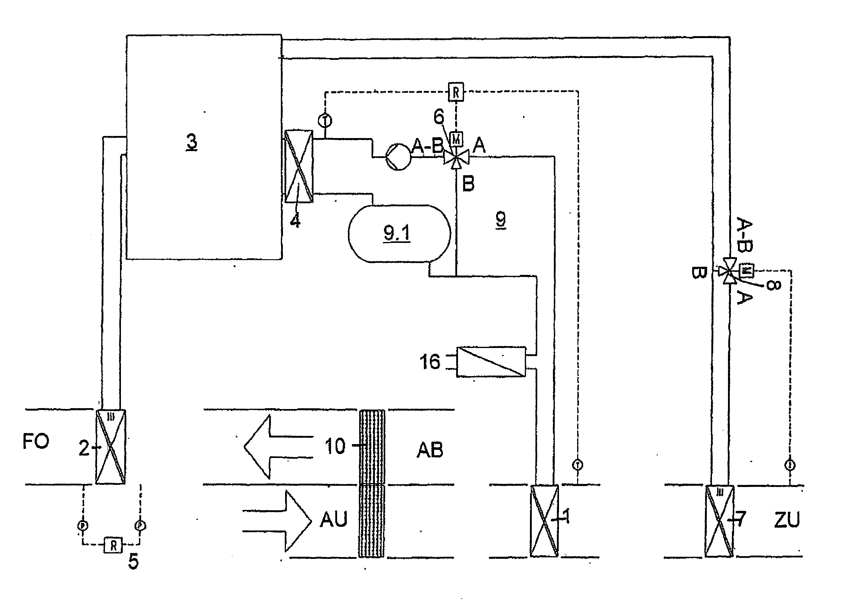 Method and device for recovering energy